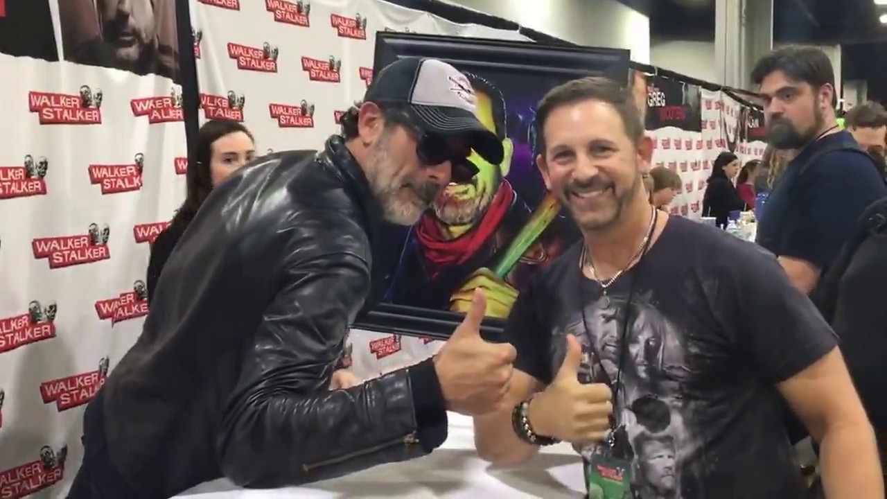 JDM signing my work at Walker Stalker Atlanta