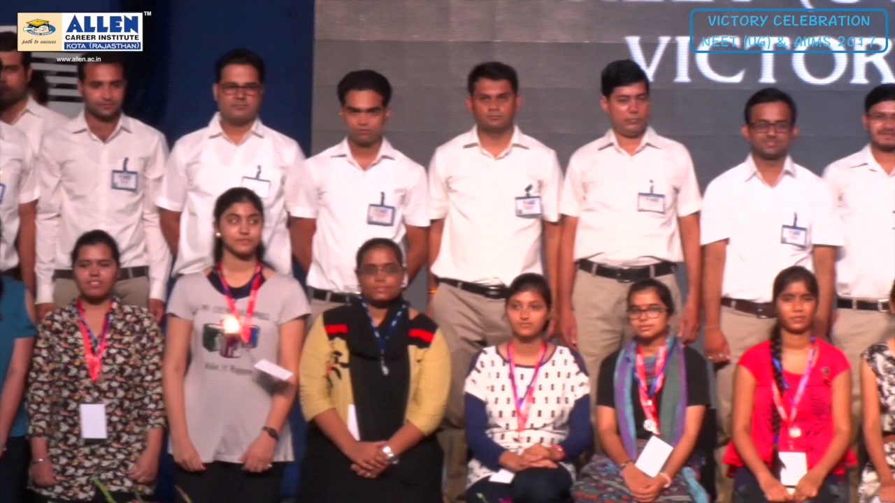ALLEN NEET UG & AIIMS 2017 Victory Celebration: Honoring of Ranks 5000 & above in NEET UG & AIIMS