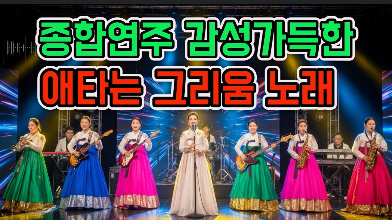 🎶🎤종합연주 감성 가득한 애타는 그리움 노래