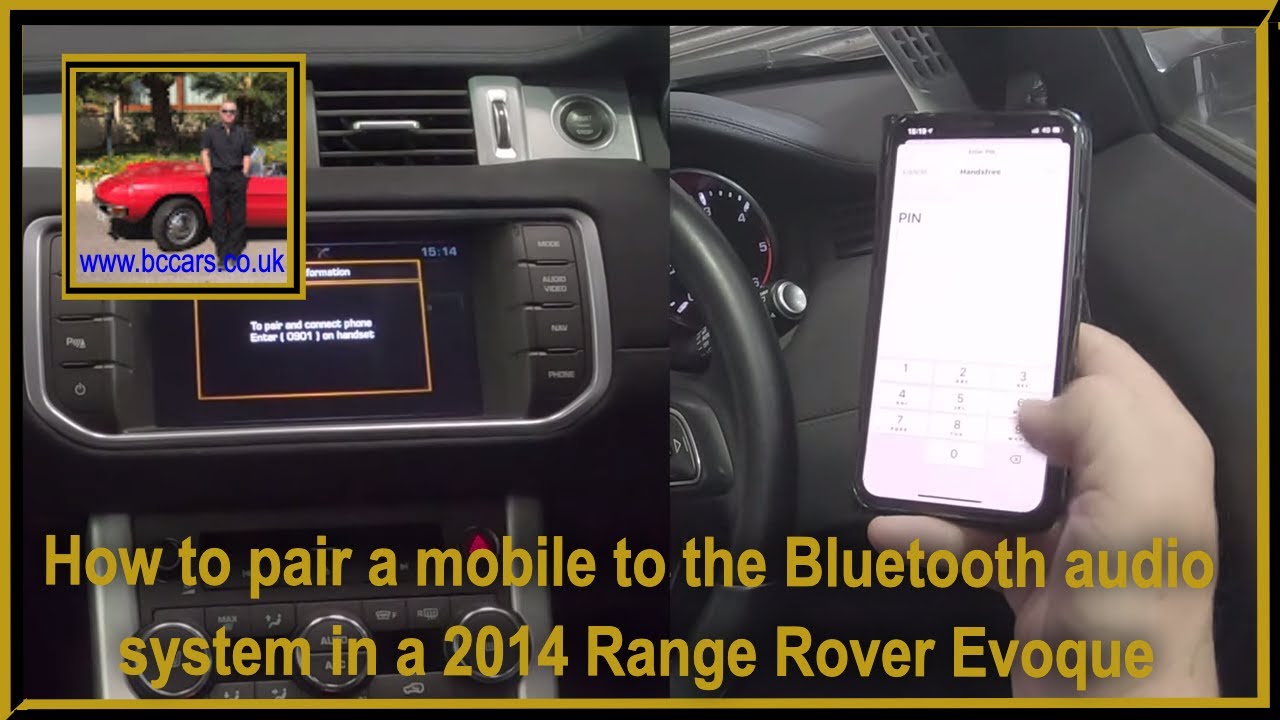 How to pair a mobile to the Bluetooth audio system in a 2014 Range Rover Evoque
