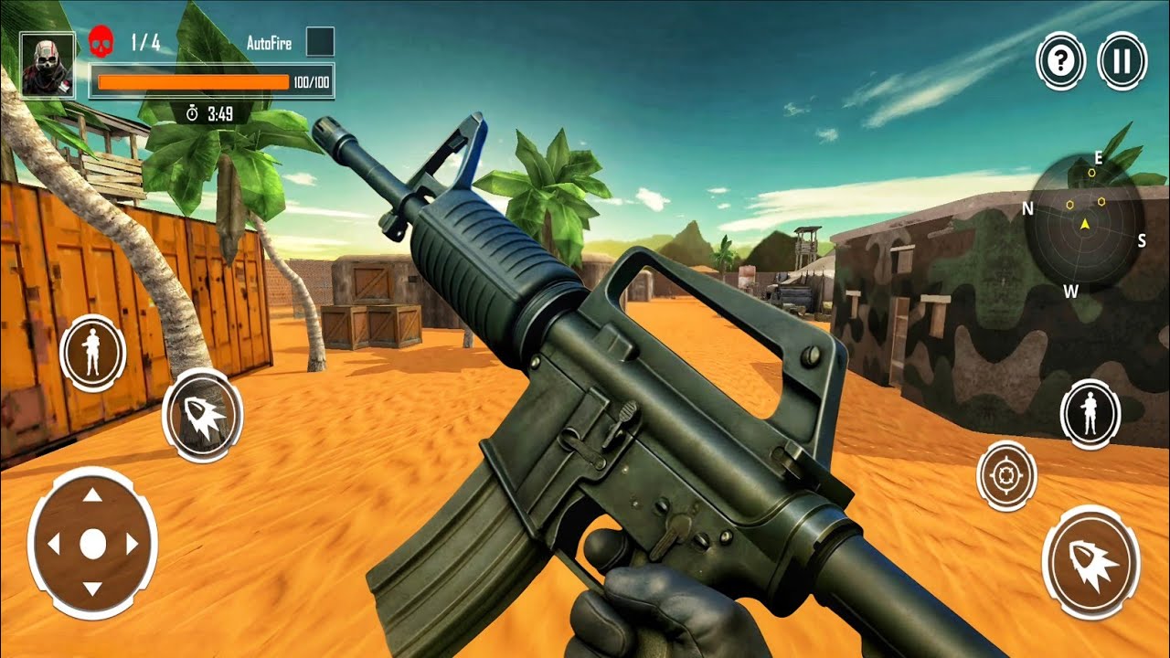 Offline Fire Game - Cover Strike Shooting Mission - Android GamePlay 