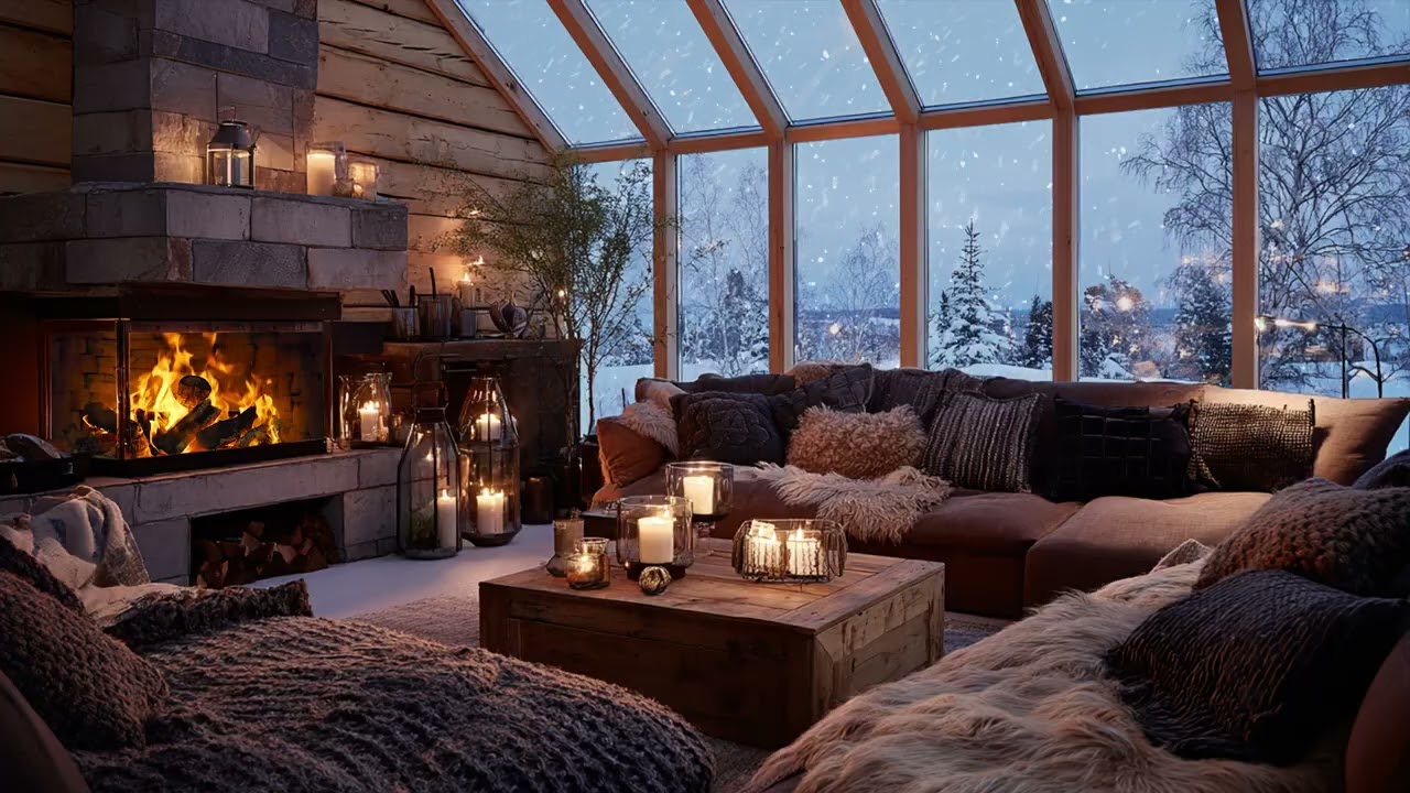 Snowy ambience drifts through quiet rooms ❄️ turning cold nights into gentle calm