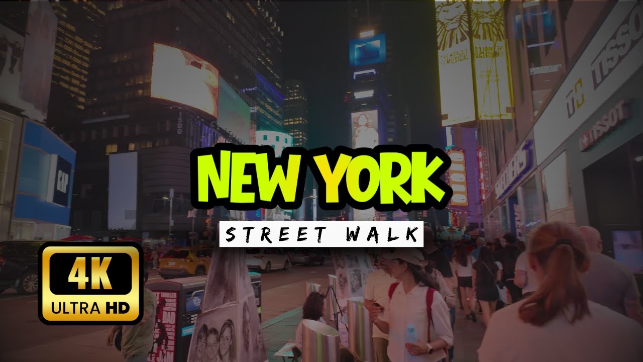 Walking the Streets of New York City 4K | Natural City Sounds | H Zone