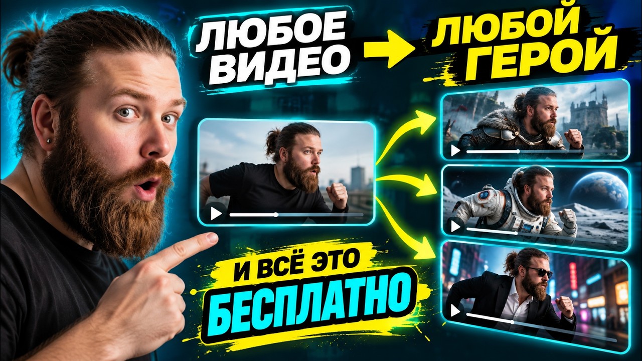 ЛЮБОЕ ВИДЕО &rarr; ЛЮБОЙ ГЕРОЙ. И ВСЁ ЭТО БЕСПЛАТНО