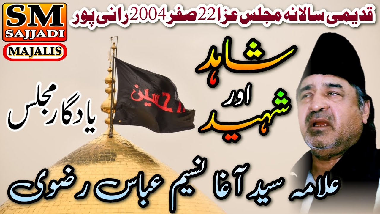 Allama Agha Naseem Abbas Rizvi | Shahid Aur Shaheed | 22 Safar 2004 | Ranipur | SM Sajjadi Majalis