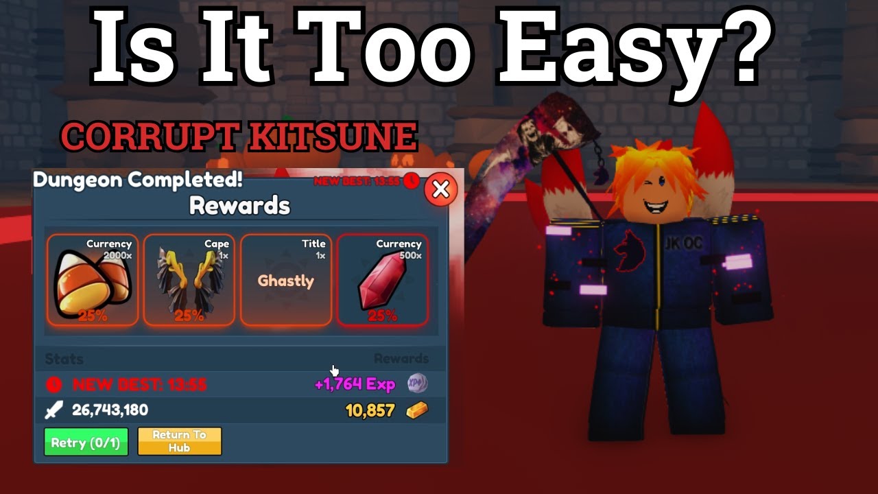 Corrupt Kitsune vs Halloween Dungeon - Elemental Dungeon