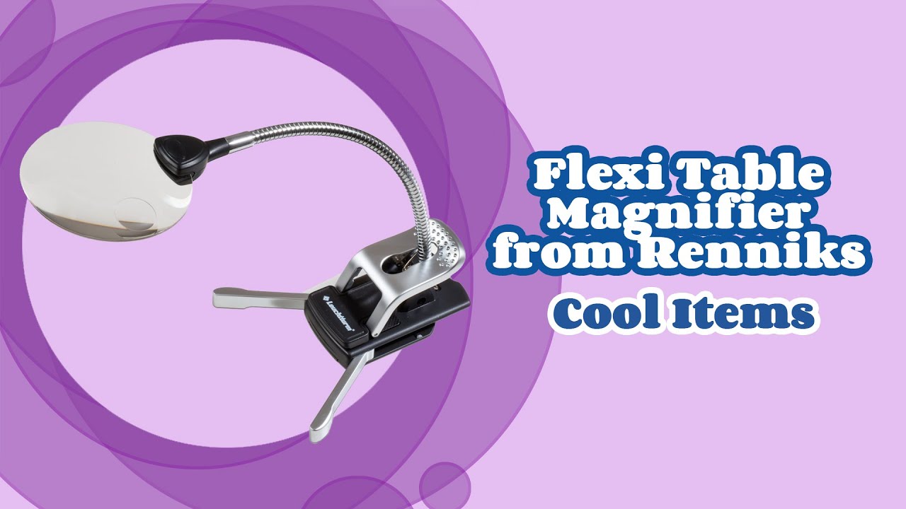 Flexi Table Magnifier from Renniks | Looking at an Incused Flag 50 Cent Coin (Cool Items)