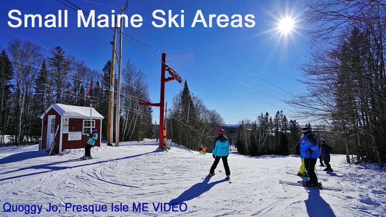 Small Maine Downhill Ski Area | Quoggy Jo Ski Center Presque isle ME Video