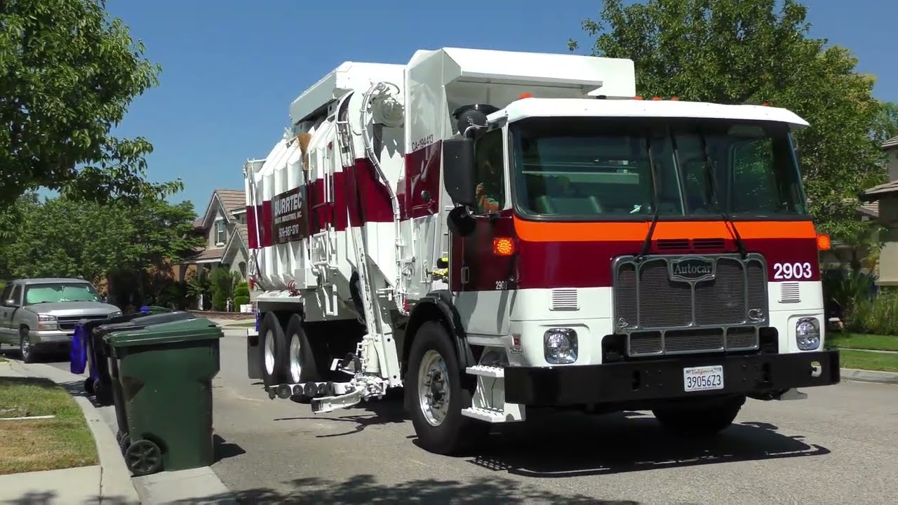Burrtec Waste Industries - Brand new Autocar amrep on garbage