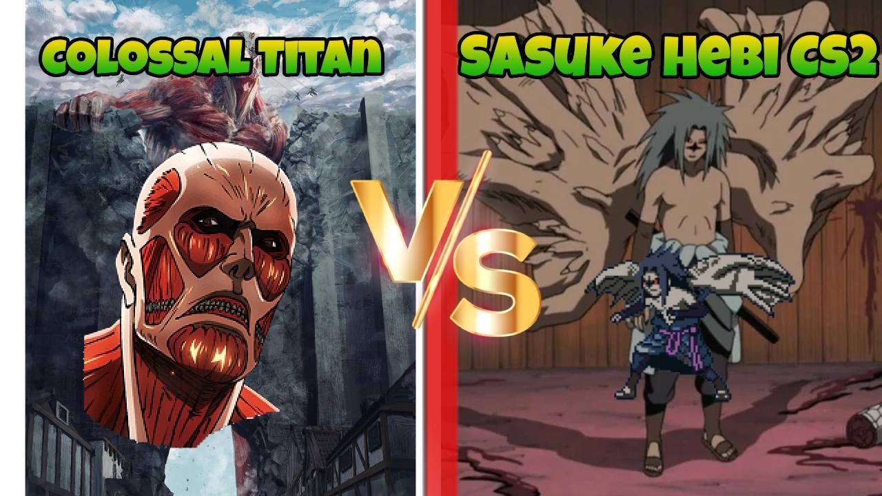 Jump Force MUGEN Colossal Titan vs Sasuke Hebi CS2