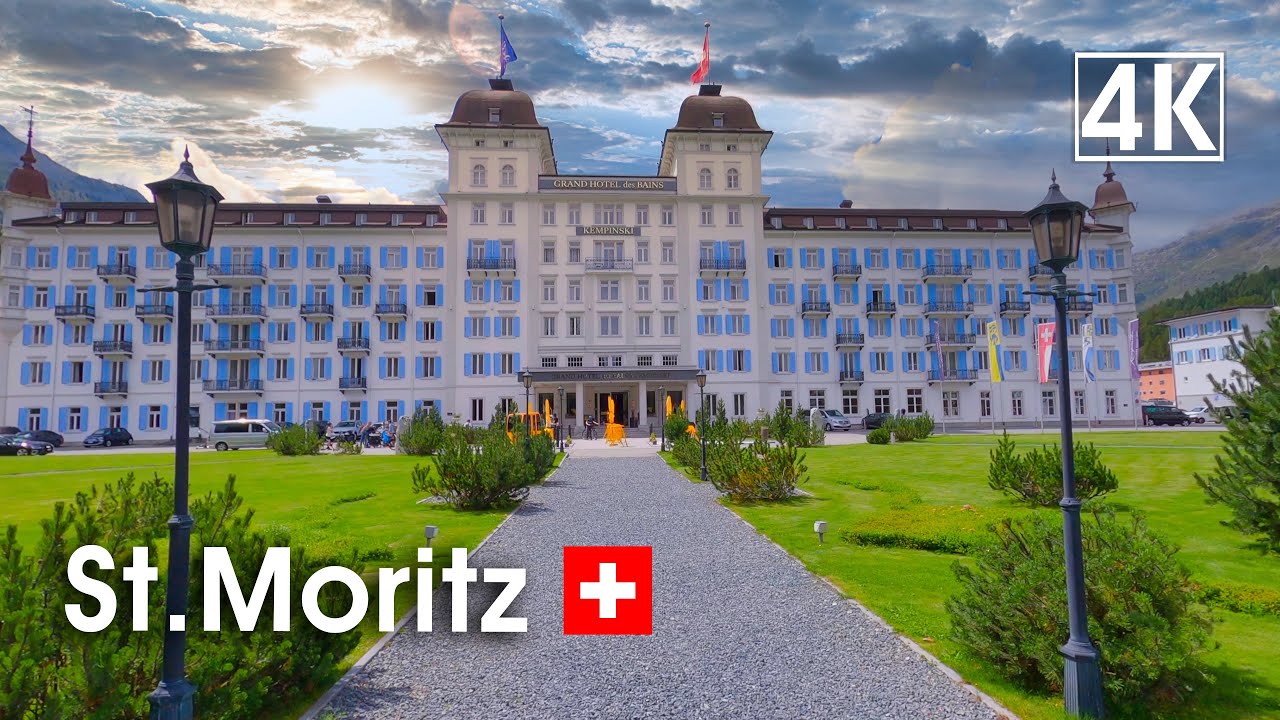 St. Moritz 🇨🇭 a luxury alpine resort town in Switzerland’s Engadin valley