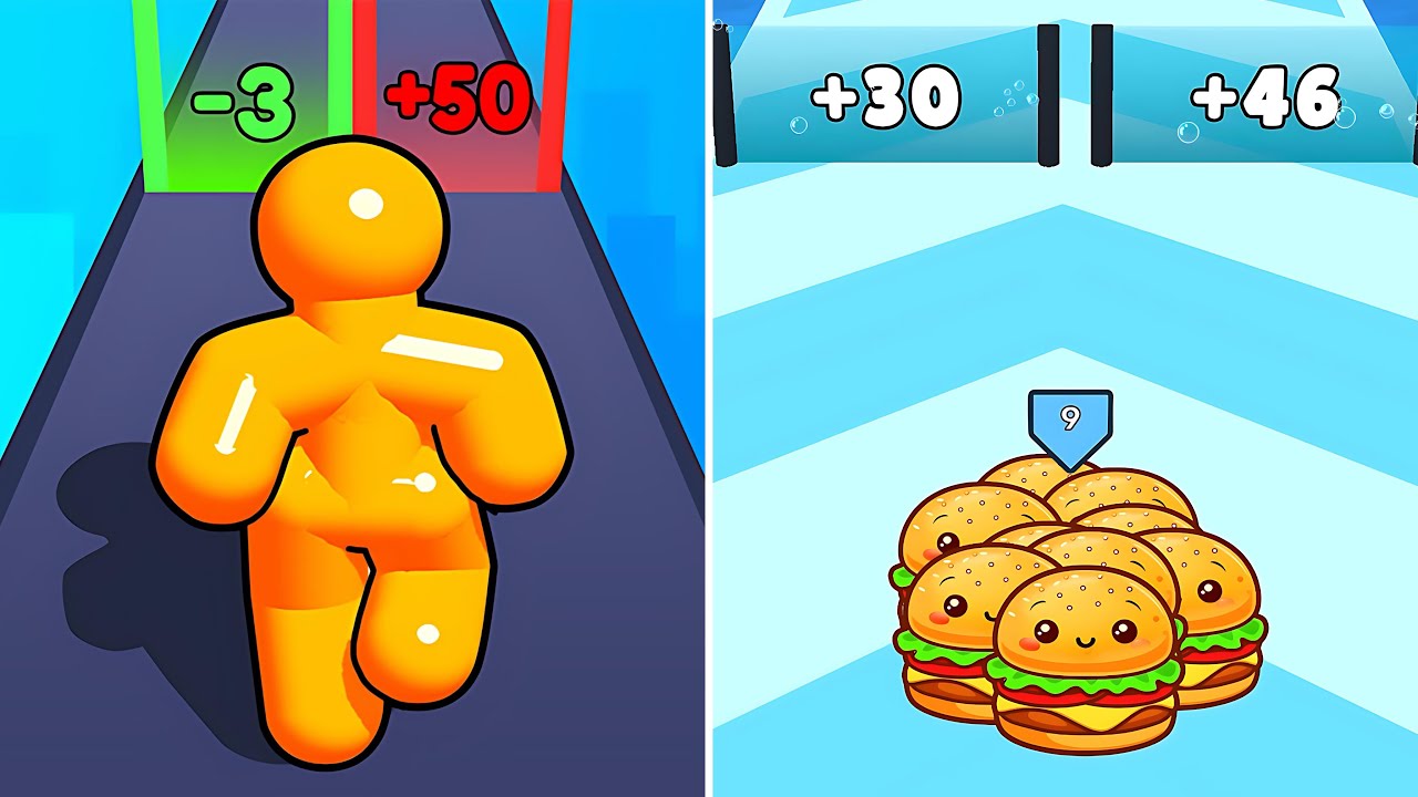 Tall Man Run🆚 Food Run MAX Levels 9999 Walkthrough Mobile Gameplay 