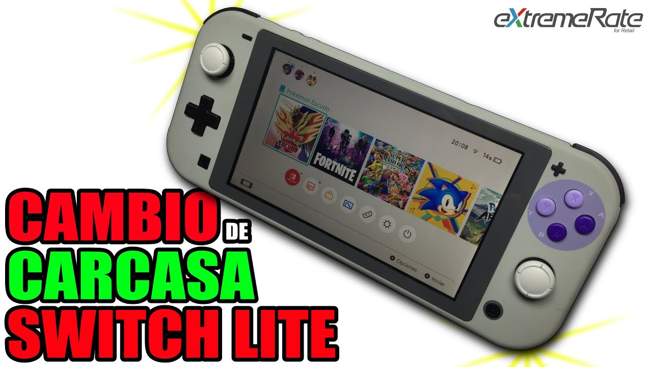 GUIA de CAMBIO DE CARCASA NINTENDO SWITCH LITE, PASO A PASO - eXtremeRate