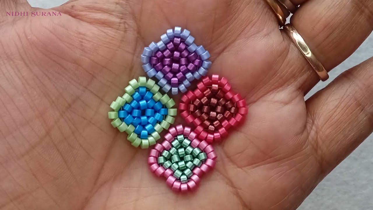Trending Van Cleef Four leaf Clover Bracelet /Beaded jewellery making tutorial Diy