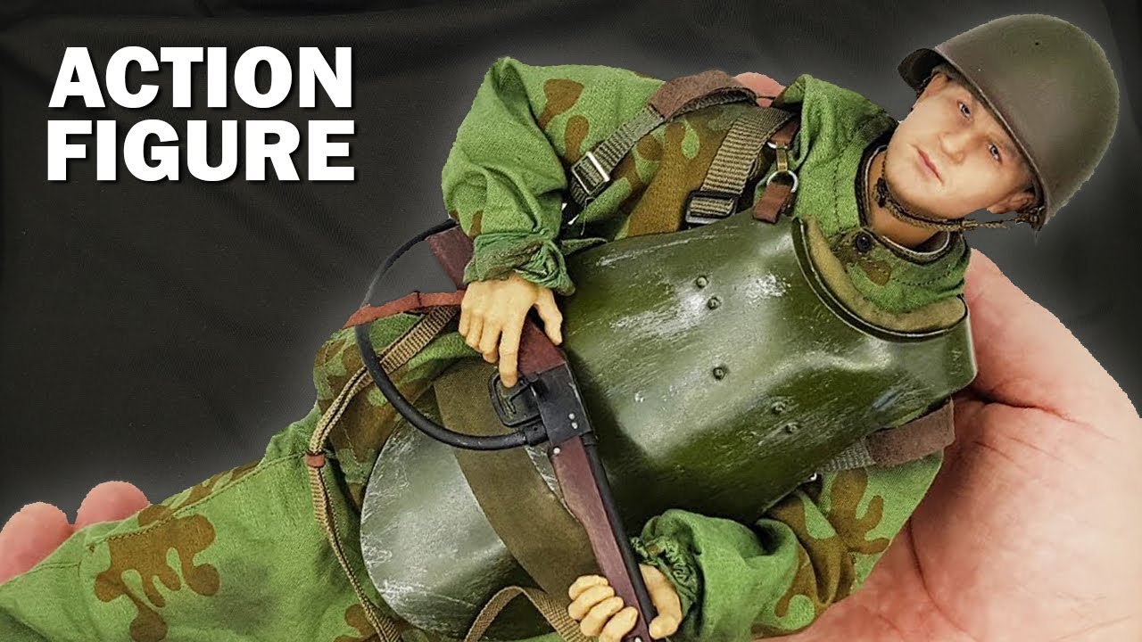 Soviet flamethrover operator from assault brigade - 16 scale action figure silent version
