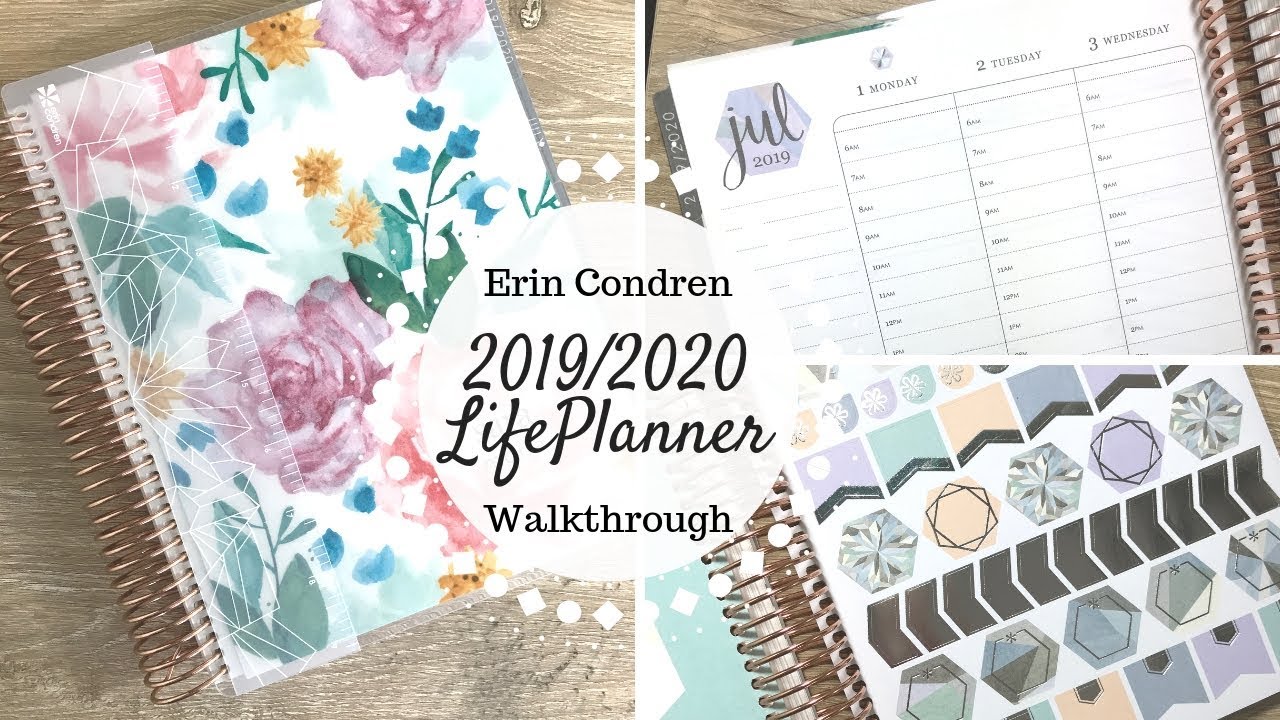 Erin Condren 2019/2020 LifePlanner Launch | Walkthrough |