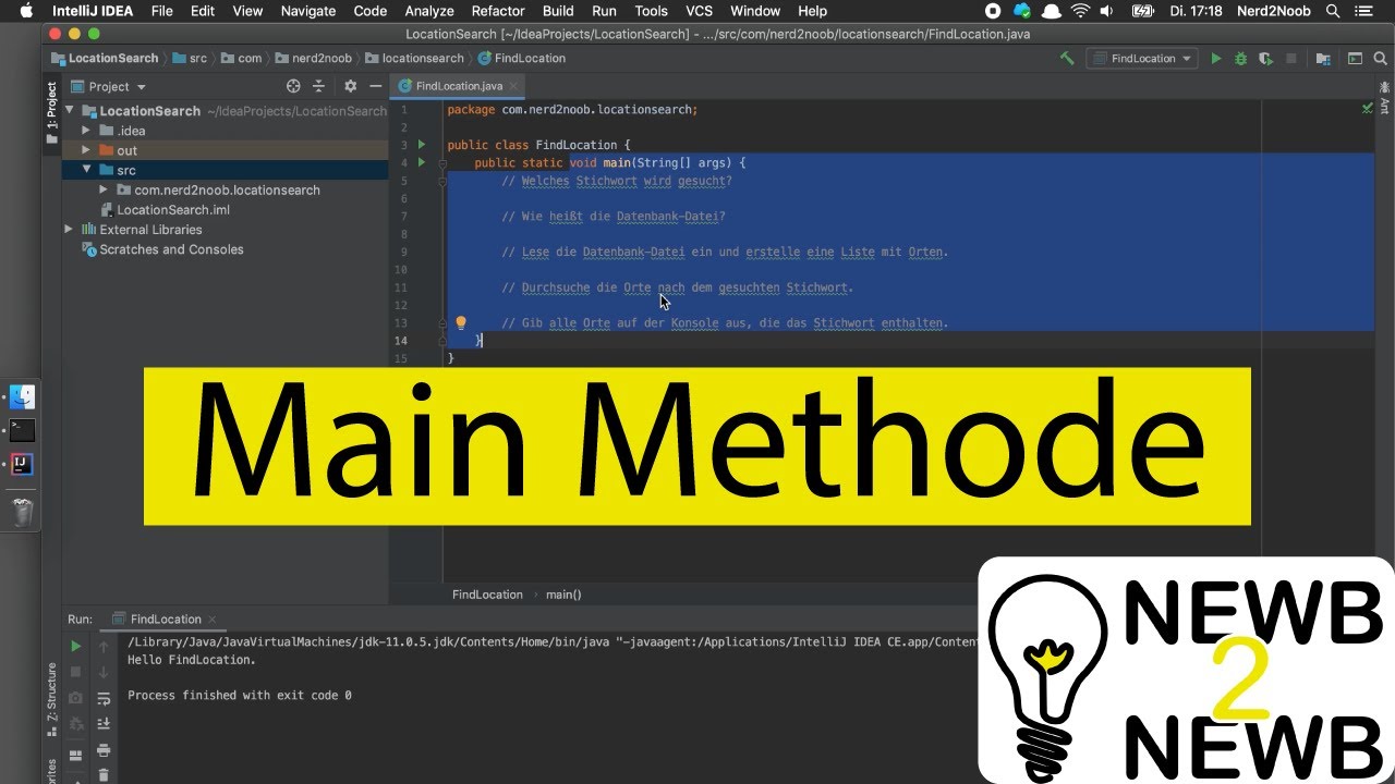 Was ist die Main Methode? | Java Tutorial Deutsch [4]