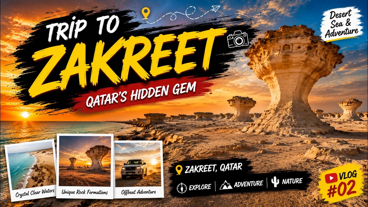 Trip to Zakreet 🥰 in Qatar #qatar #Zekreet #roadtrip #visitqatar #touristic 