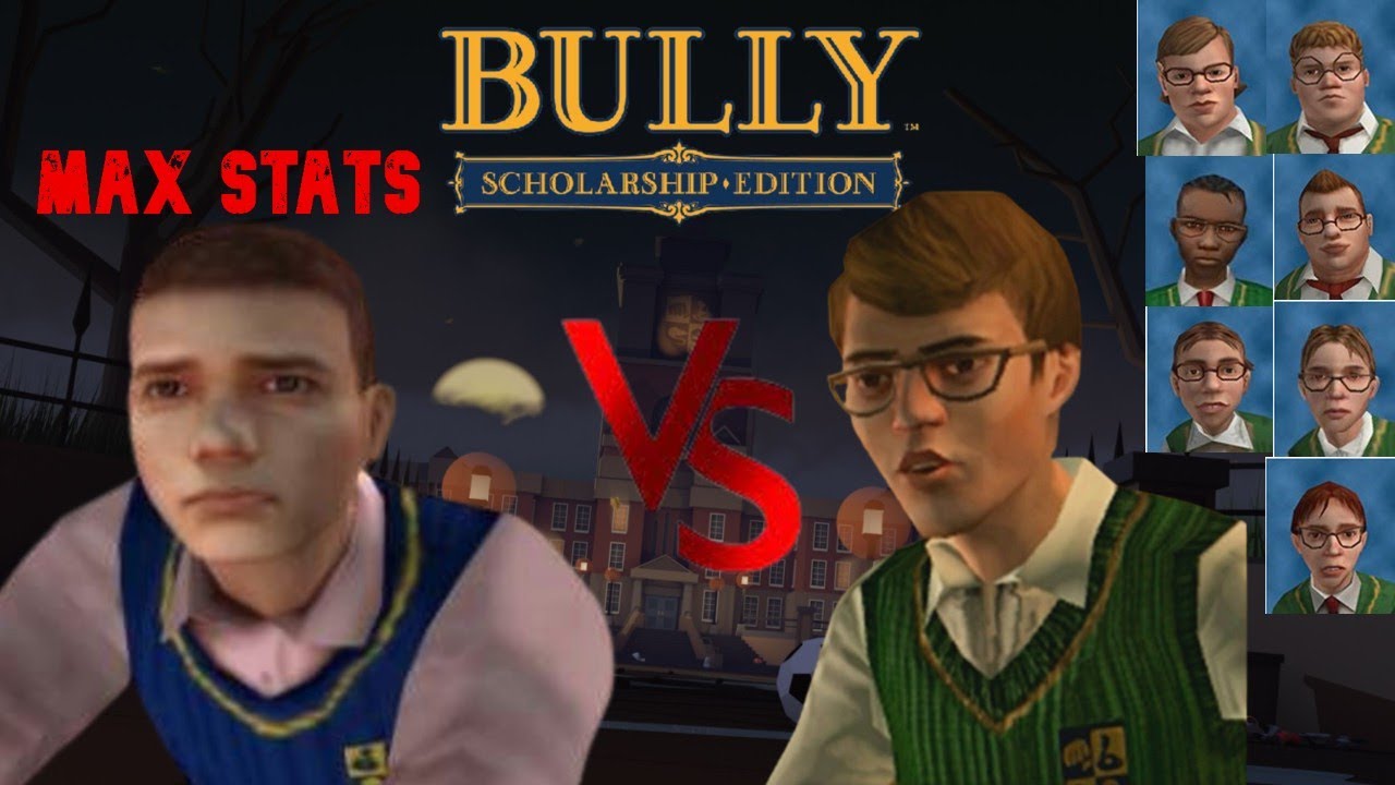 Bully SE: Petey Kowalski ( Max Stats ) VS Nerds
