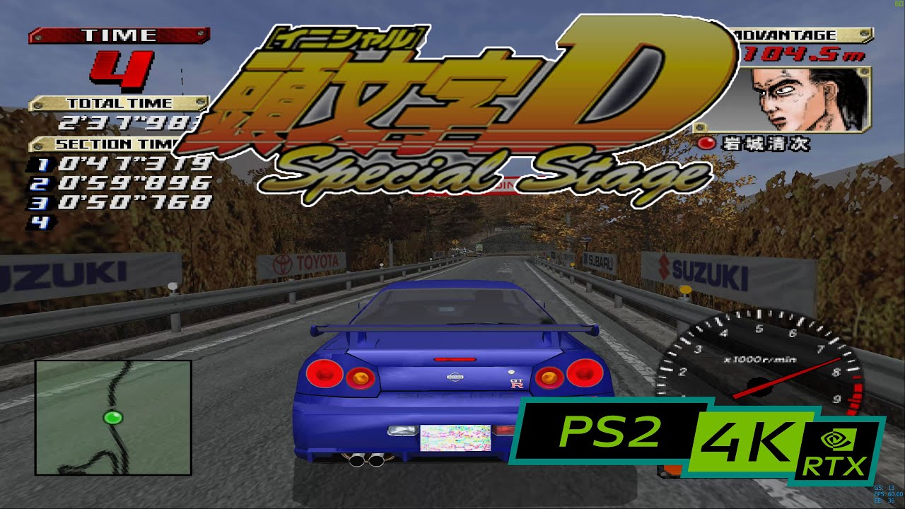 Initial D Special Stage / 4K PS2 emulator PCSX2 / RTX 2080ti