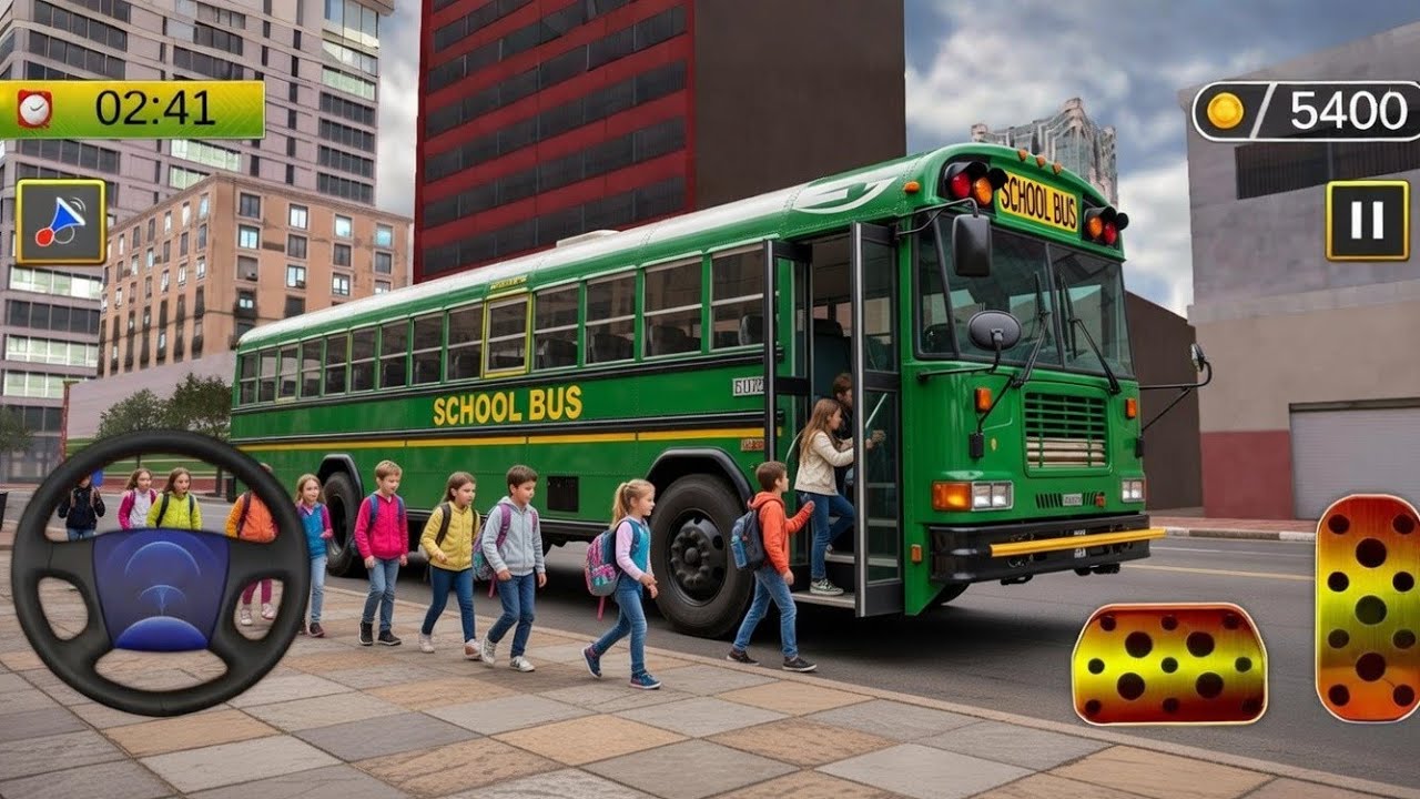 Ultimate US School Bus Driving Simulator - New School Bus Game - Android Gameplay 