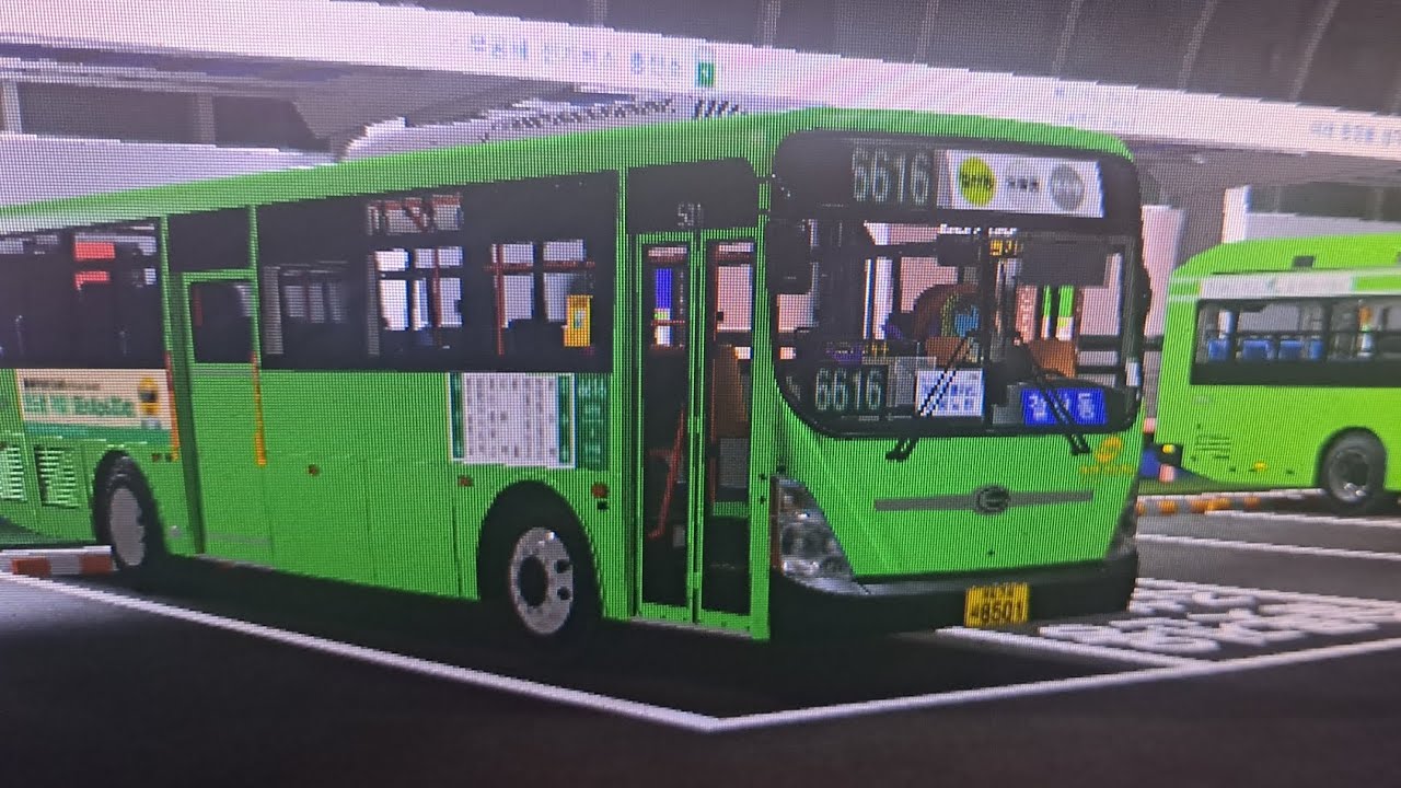 철산버스시뮬레이터 세현운수 6616번 뉴 슈퍼 운행영상