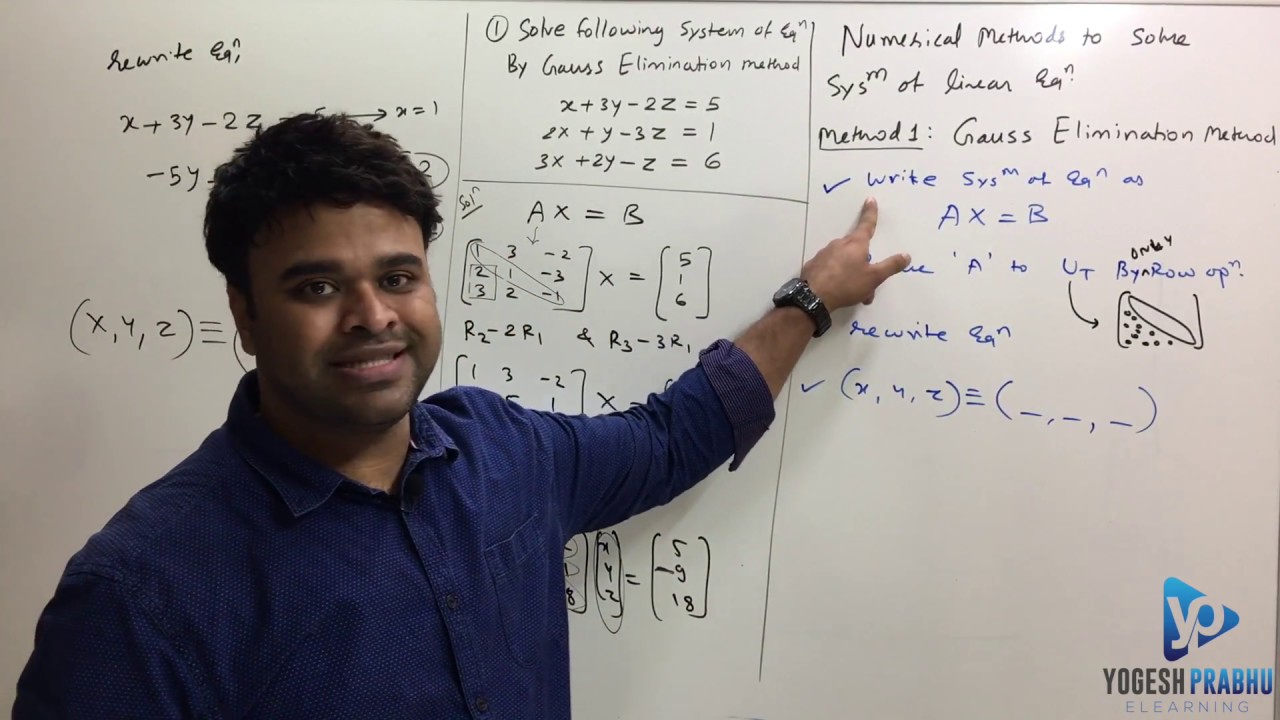 Numerical Method | Gauss Elimination Method | solved problem (part1)
