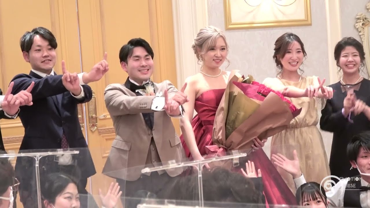 【 フラッシュモブ 結婚披露宴 】” 気まぐれロマンティック ”  お色直し後の再入場でのサプライズ フラッシュモブ！！【Flashmob wedding】