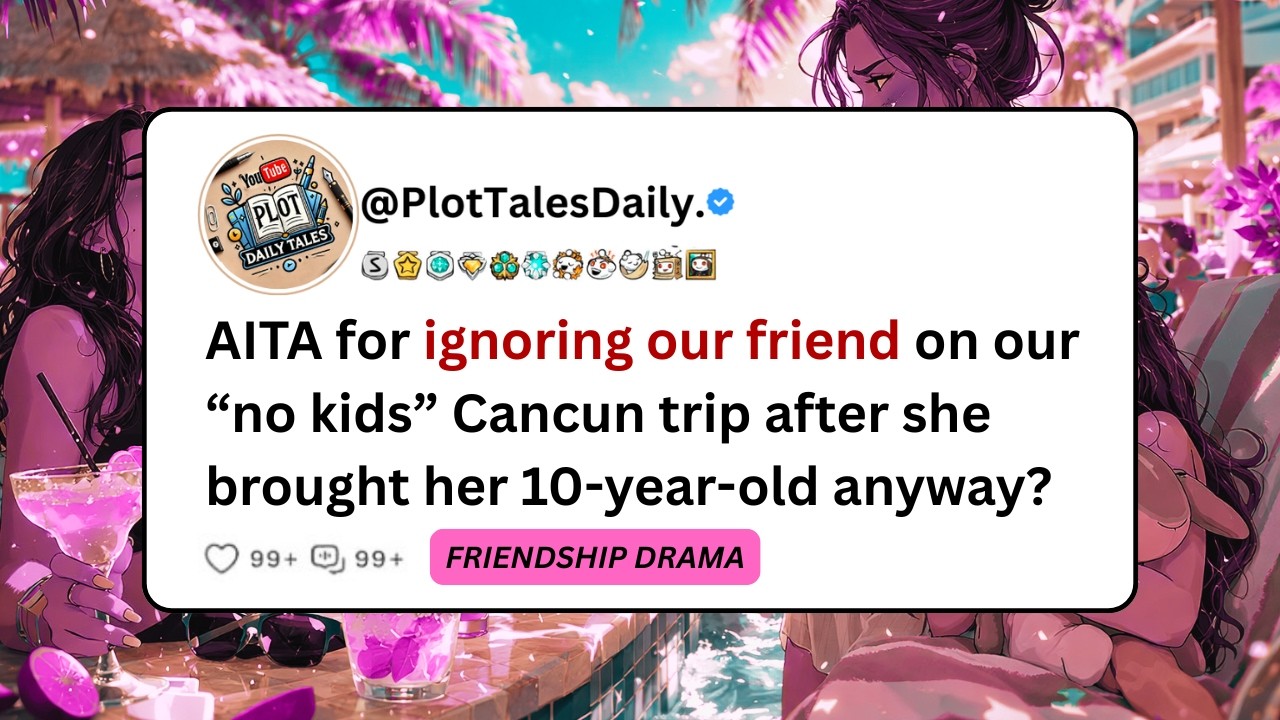 AITA for ignoring our friend on our “no kids” Cancun trip after she brought her... | Reddit Stories