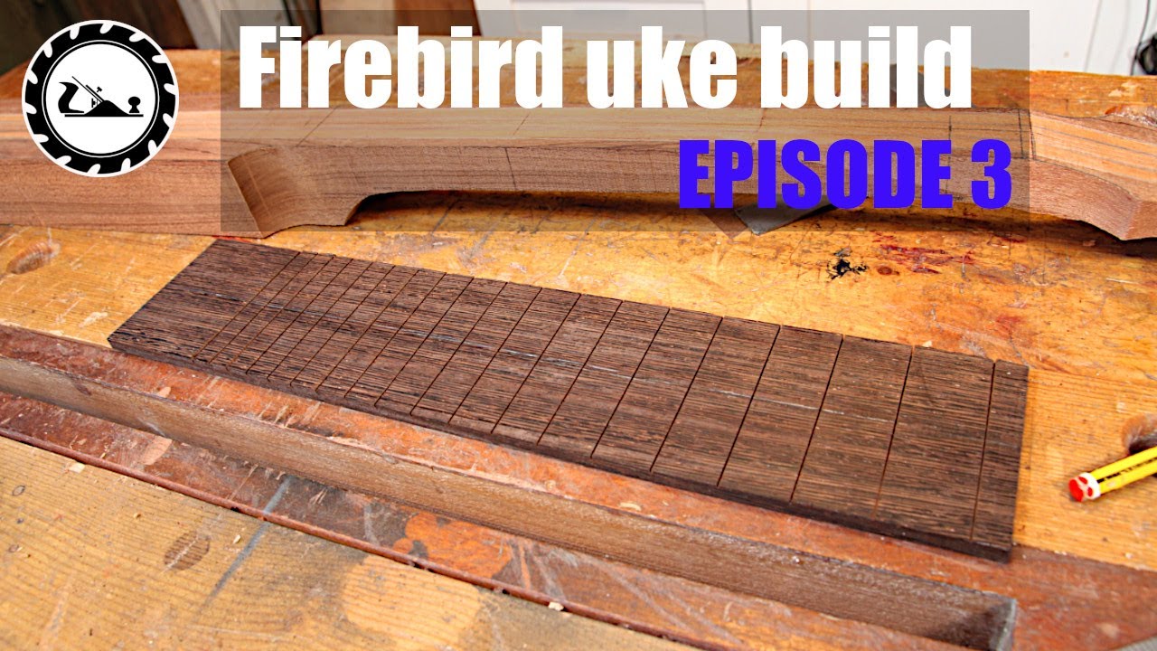 Firechick Firebird style tenor Ukulele build. Episode 3