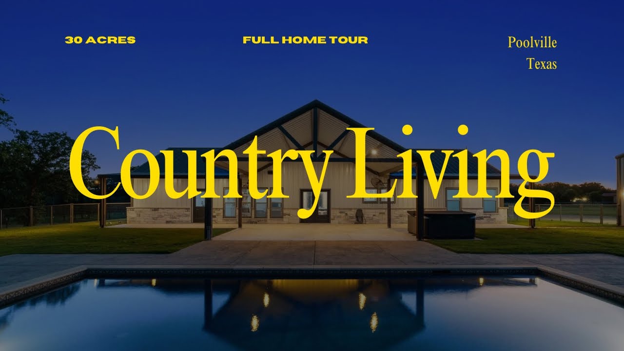 🌾 Texas Luxury Ranch Tour | 30+ Acres with Barns & Workshop | Poolville, TX