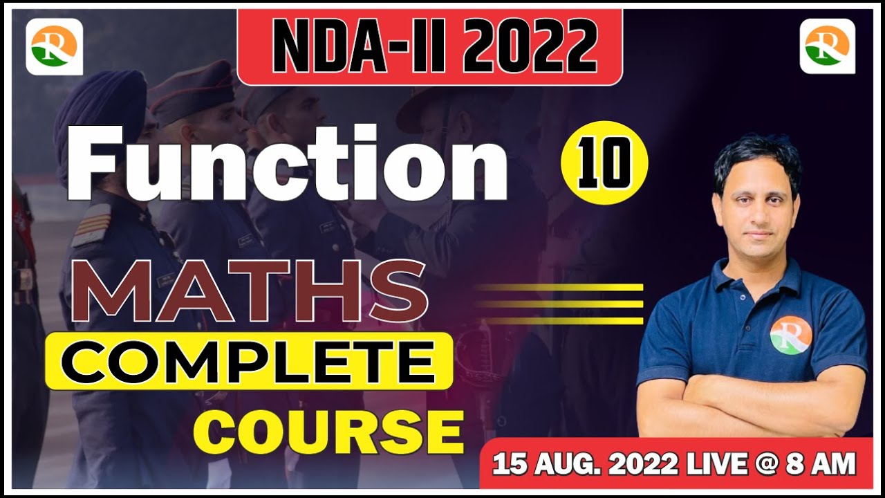Function one Shot for NDA |NDA Maths Crash Course | NDA Crash Course 2022
