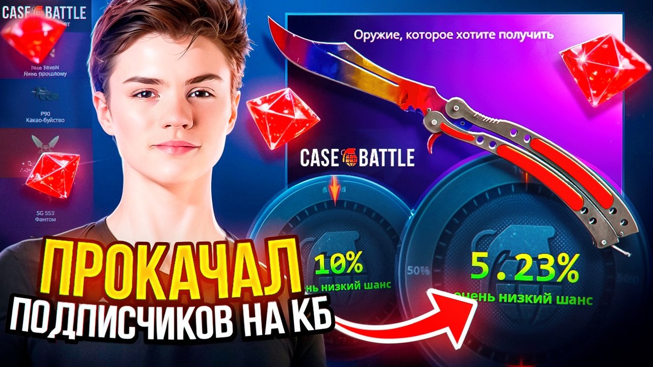 ВЫБИВАЮ ЦЕЛИ ПОДПИСЧИКОВ на КБ! ПРОВЕРИЛ АККАУНТЫ ПОДПИСЧИКОВ на CASE BATTLE! РОЗЫГРЫШ