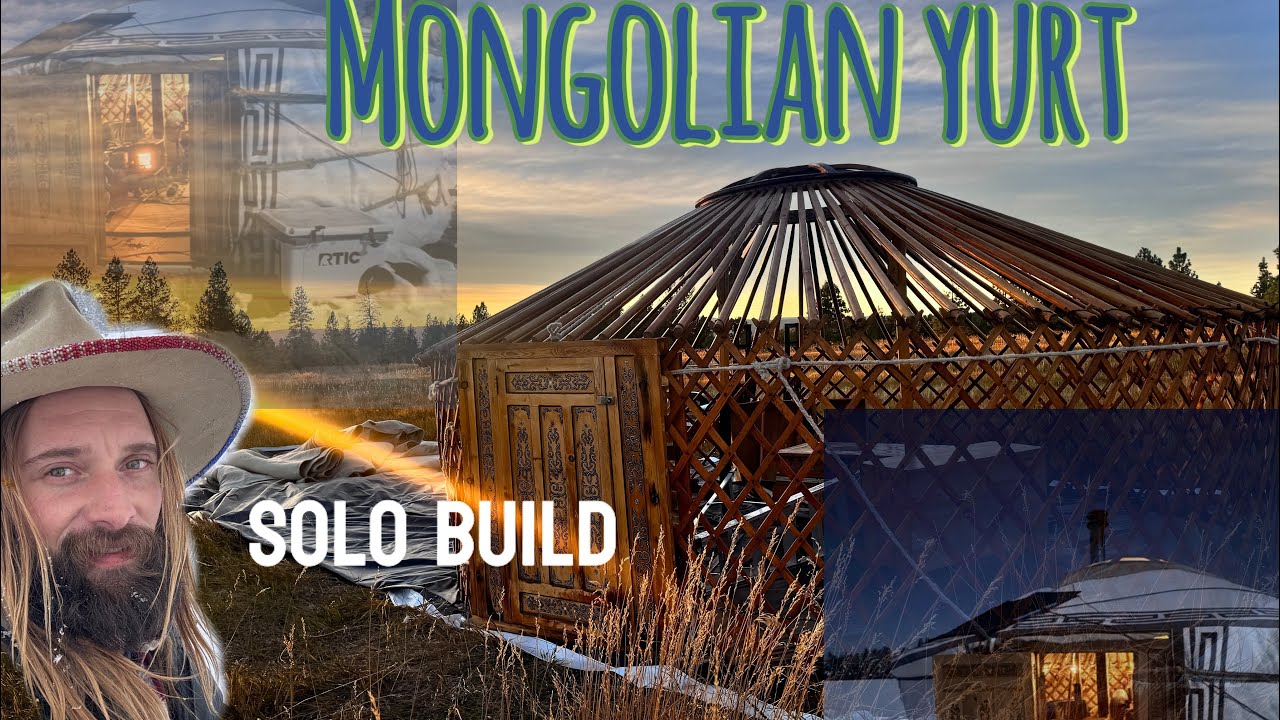 I set up a Mongolian Yurt by myself
