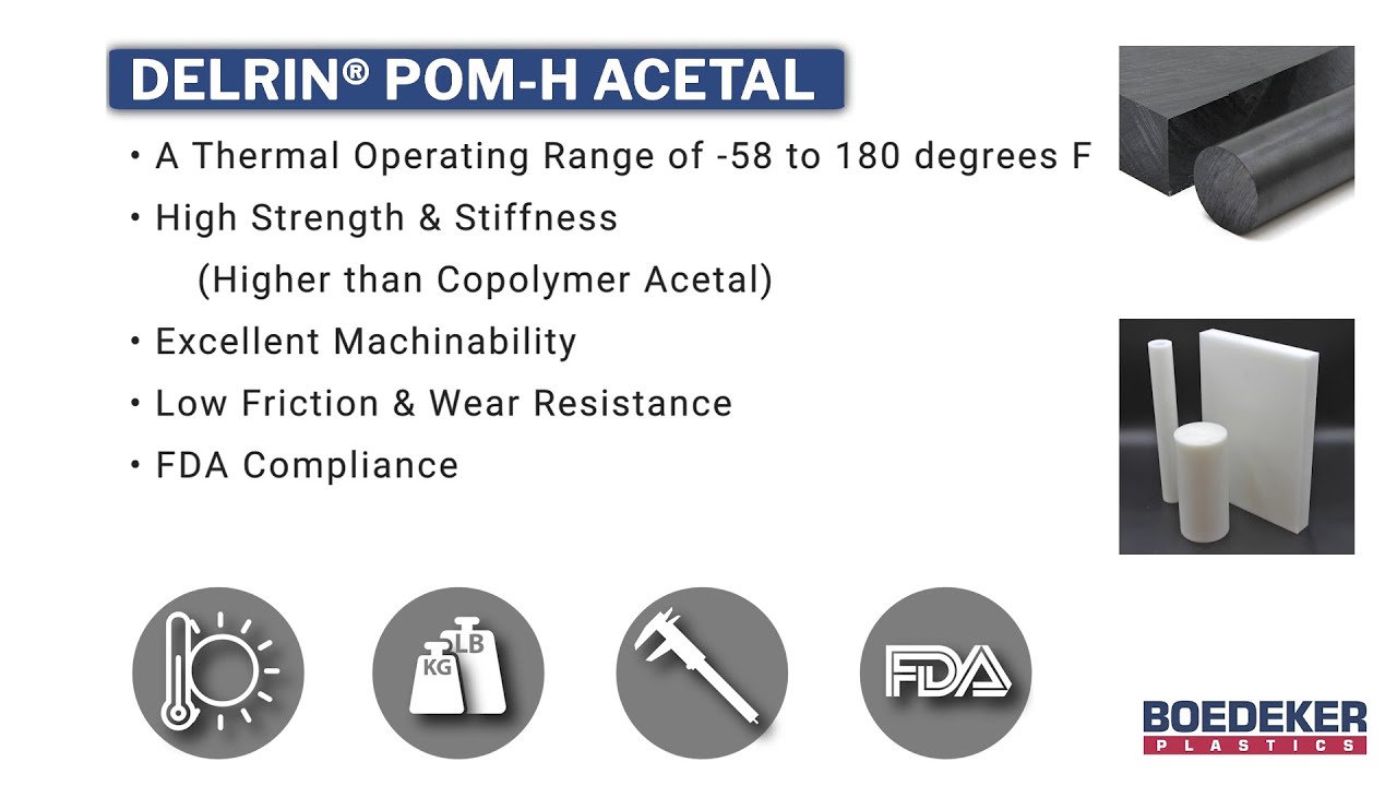 Delrin&reg; Acetal POM-H Overview in Under a Minute