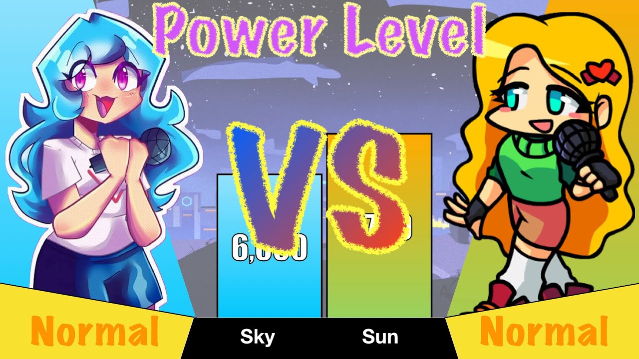 FNF Sky vs Sun Pico’s Fangirl Power Level