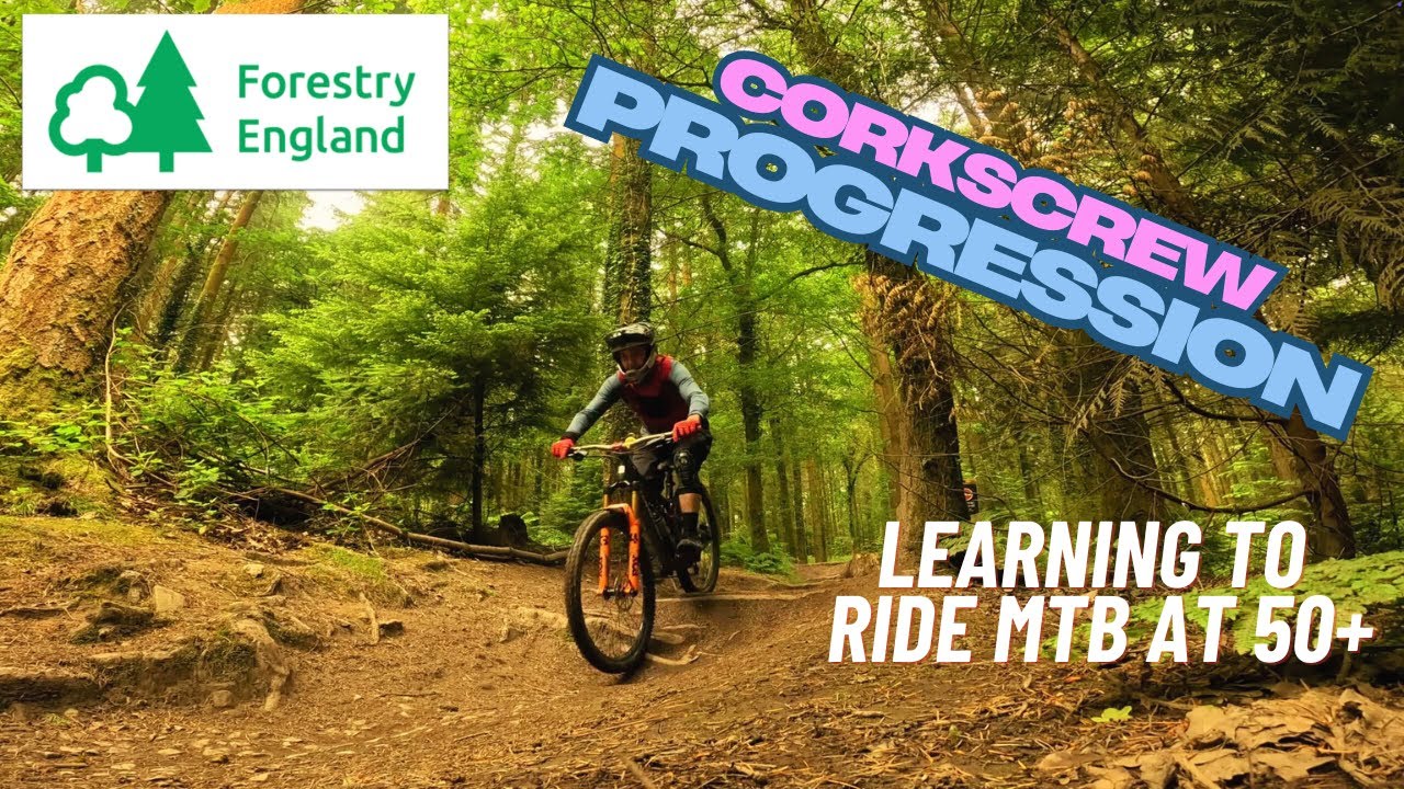 Forest of Dean Corkscrew MTB Sessioning for progression on this trail | #mtb #downhill #fod