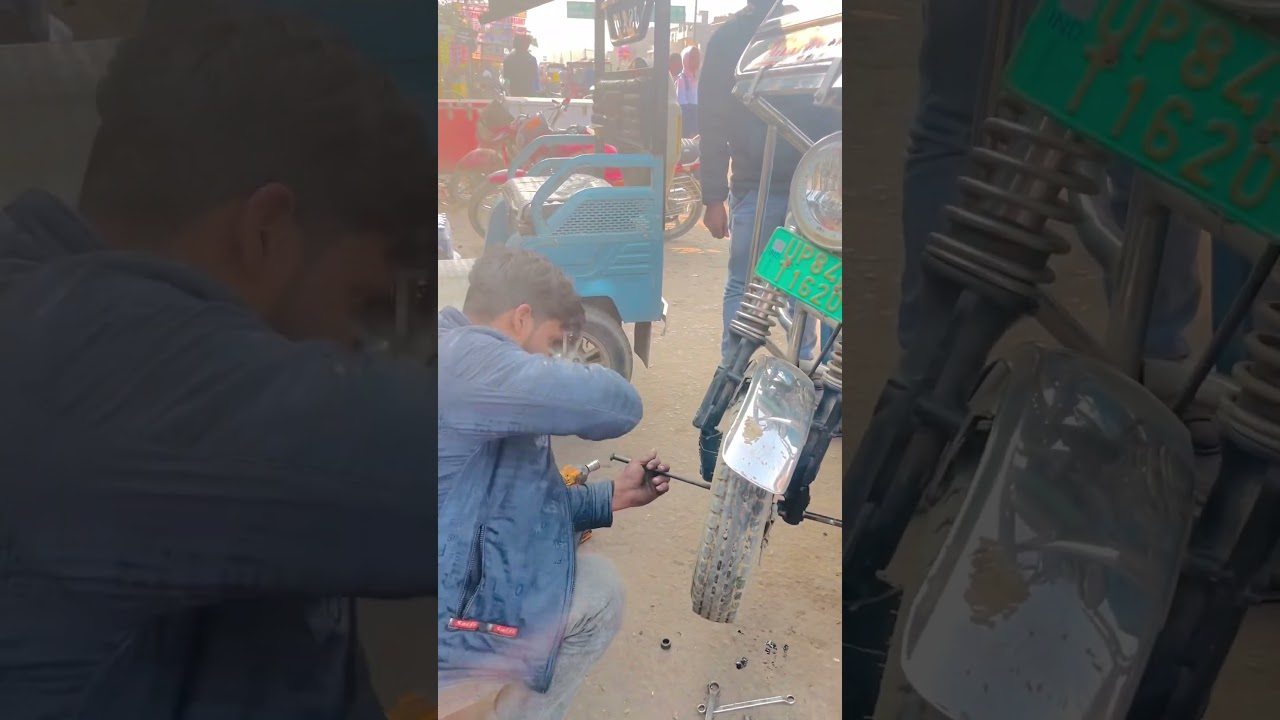 e rickshaw soccer repairing 🛠️🛞🛺👍