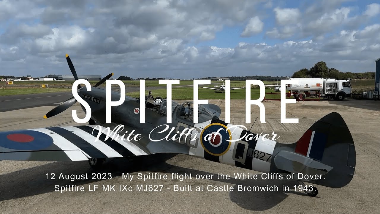 1943 SPITFIRE T.9 - MJ627 - Biggin Hill - White Cliffs of Dover