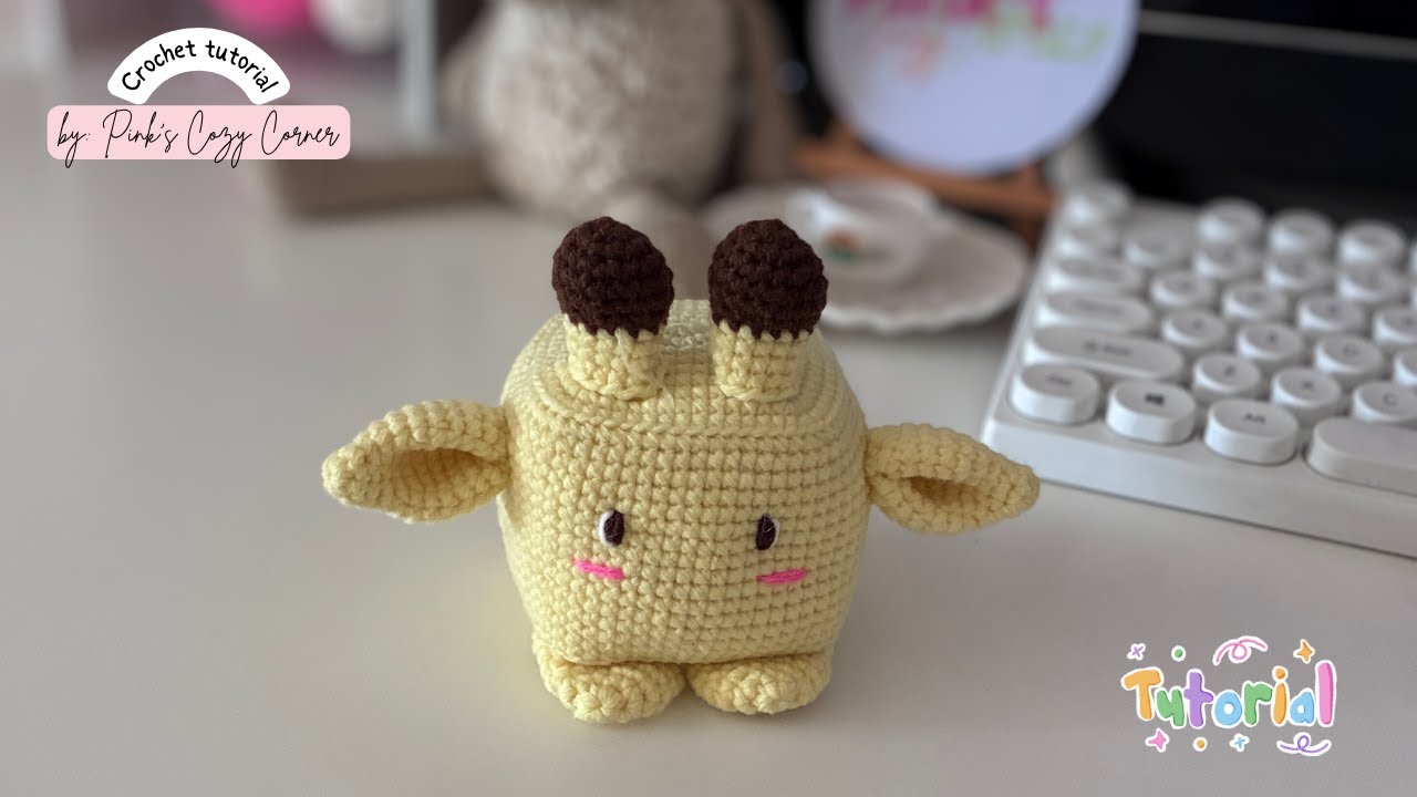 Crochet Cube Giraffe/ Cubie animals series / Amigurumi Giraffe