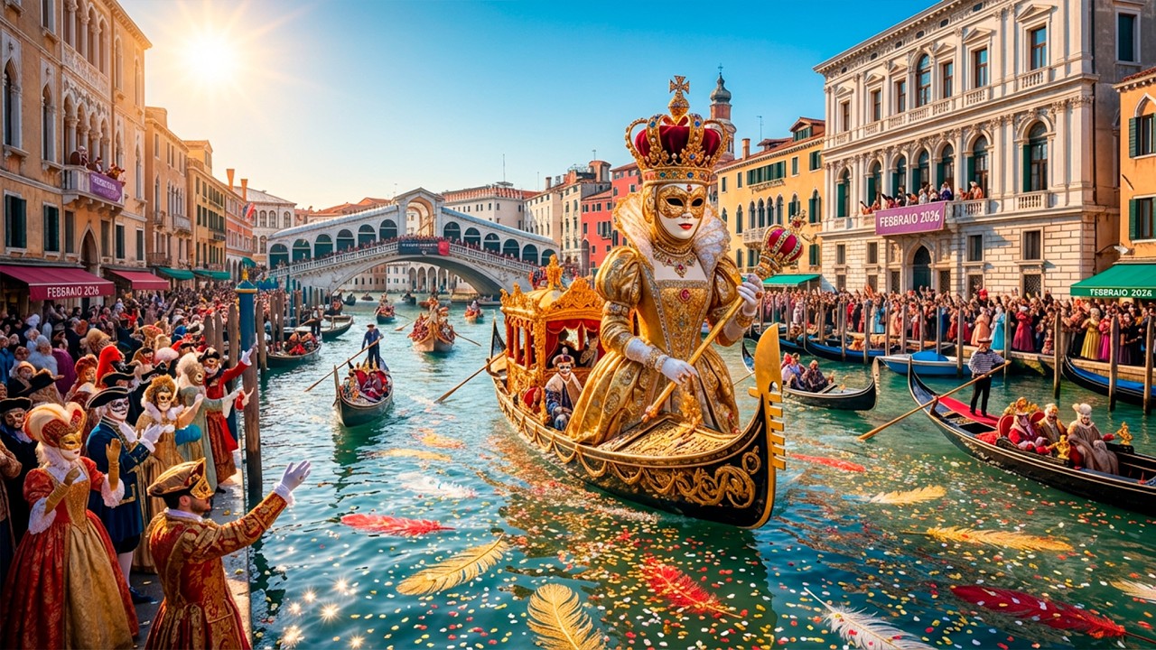 REAL VENICE CARNIVAL 2026: Magical Masks & Water Parade on Grand Canal