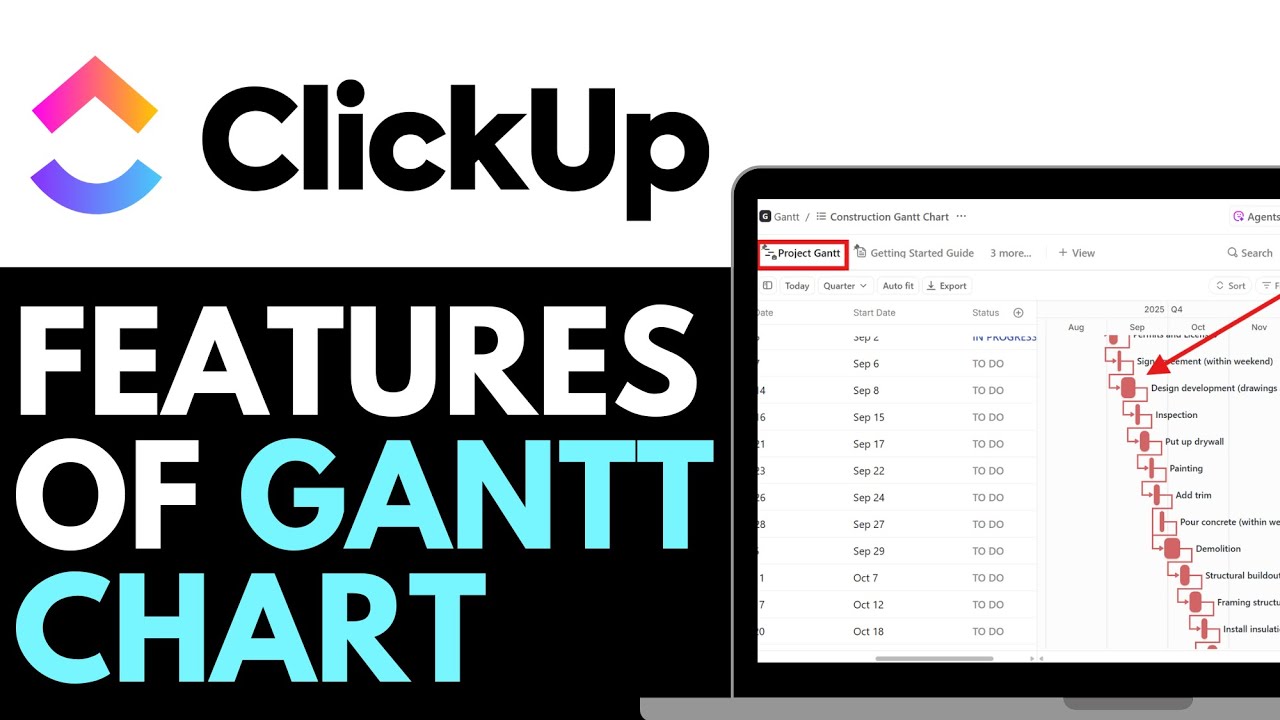 How to Use Gantt Chart in Clickup 2025 (EASY GUIDE)