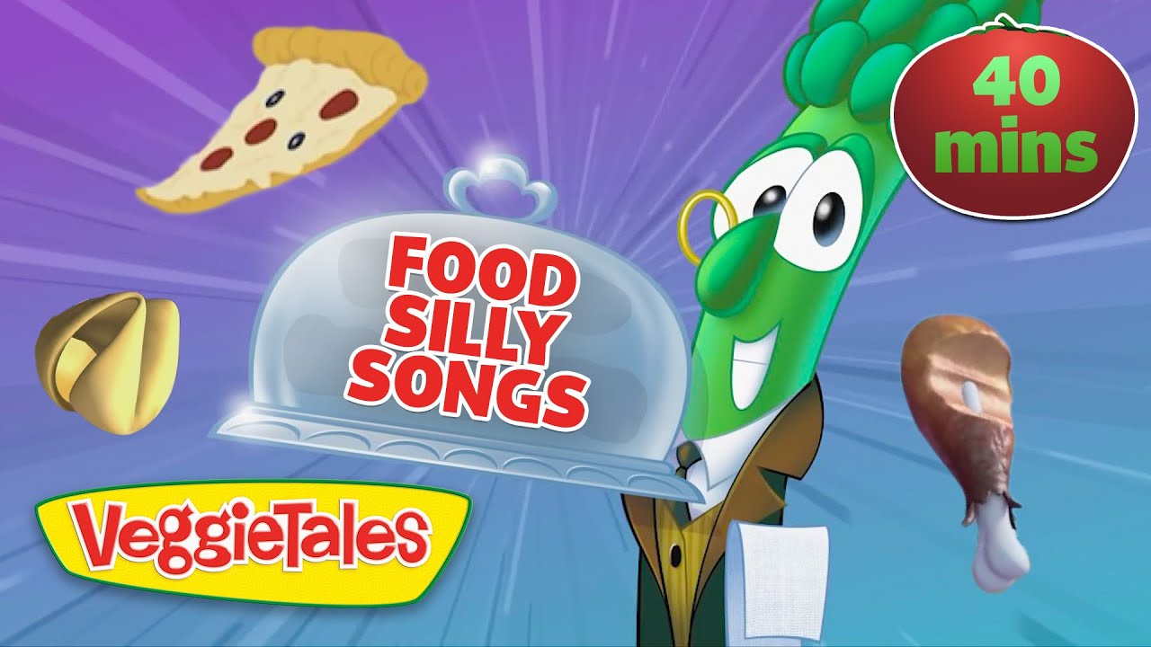 All the FOOD Silly Songs! 🍕🍔🍗🍦 40 Minutes of VeggieTales Sing-A-Long 😂 Songs for Kids