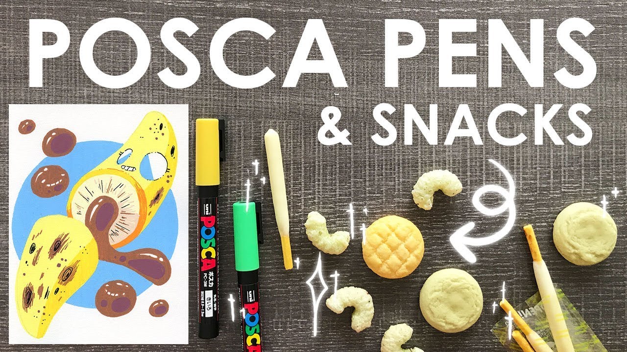 SNACK INSPIRED POSCA PEN DOODLES - Tokyo Treat Unboxing