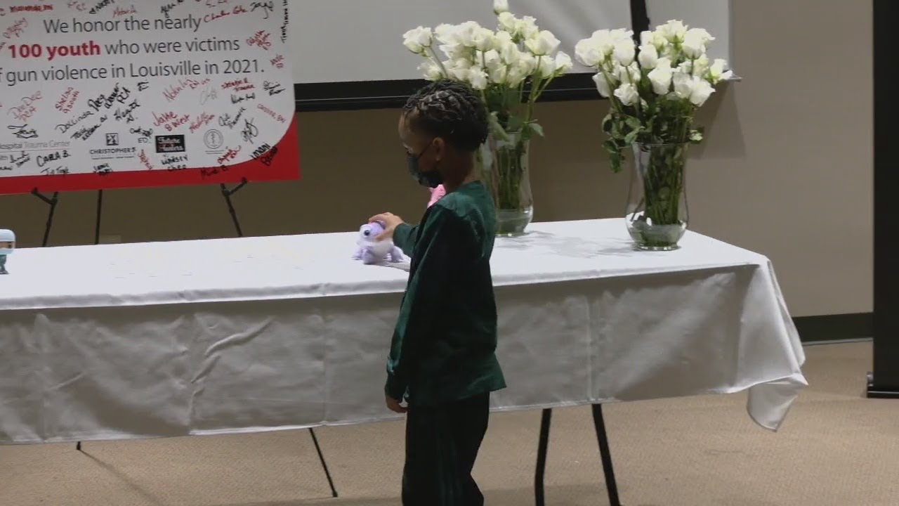 Community mourns nearly 100 children injured in Louisville gun violence in 2021