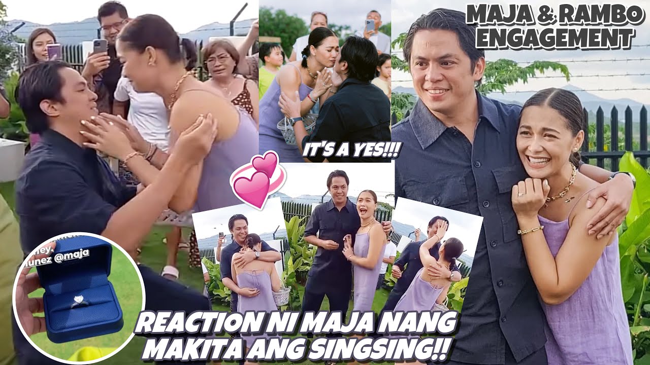 MAJA & RAMBO ENGAGEMENT ❤️ REACTION NI MAJA SALVADOR NANG MAKITA ANG SINGSING NAKAKATUWA