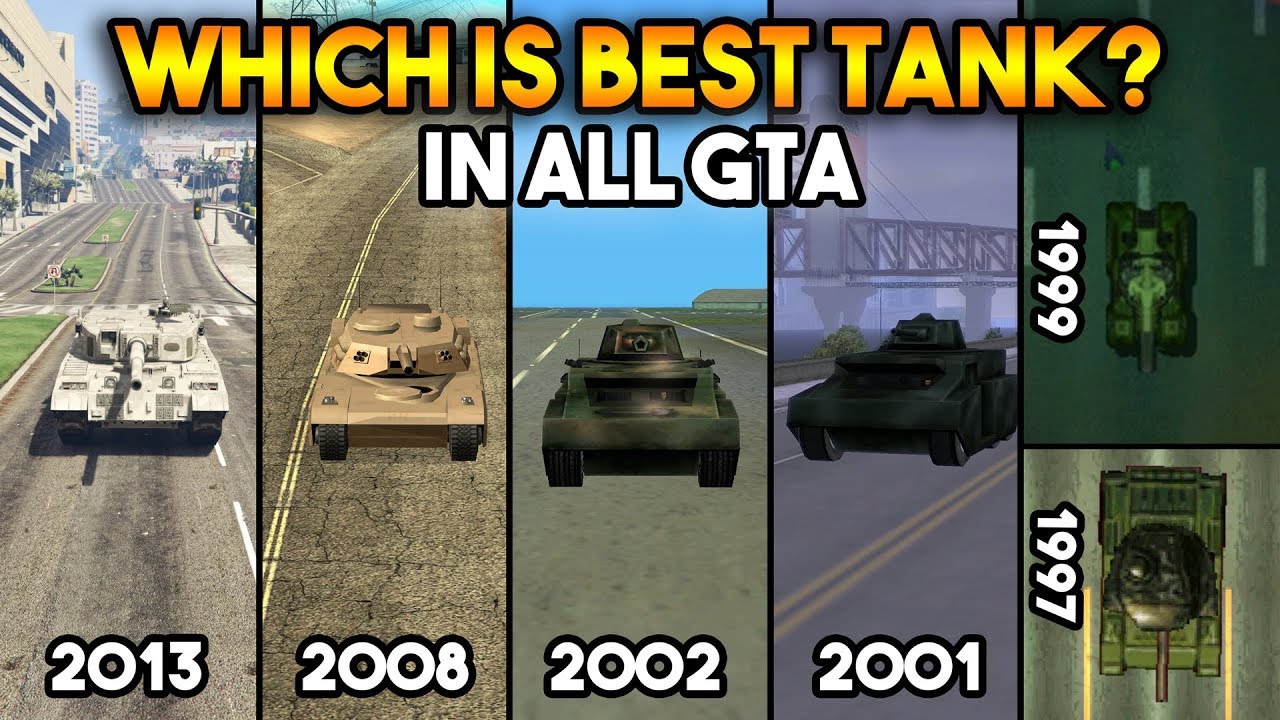 GTA : TANKS IN ALL GTA GAMES !! (WHICH IS BEST?)