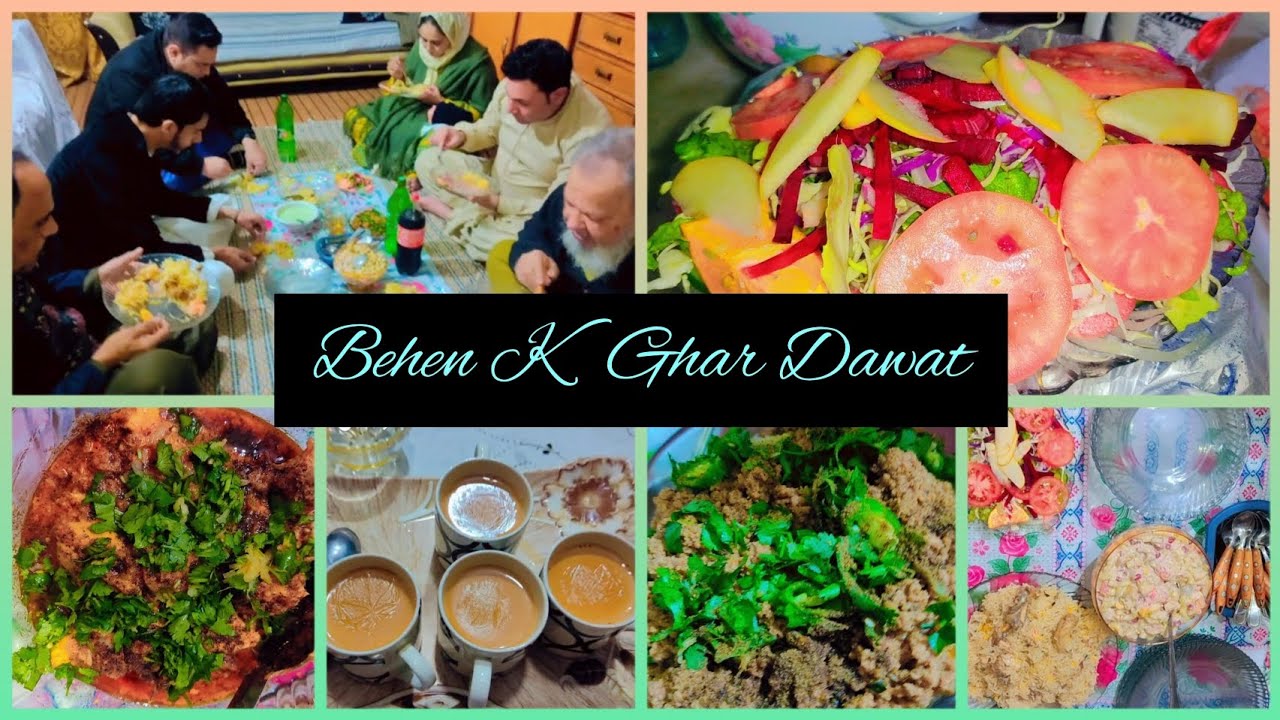 Behen Kay Ghar Dawat 😊 Family Gathering || Kaky SE milnay ki Khushi || Tasty food 🤤🤤