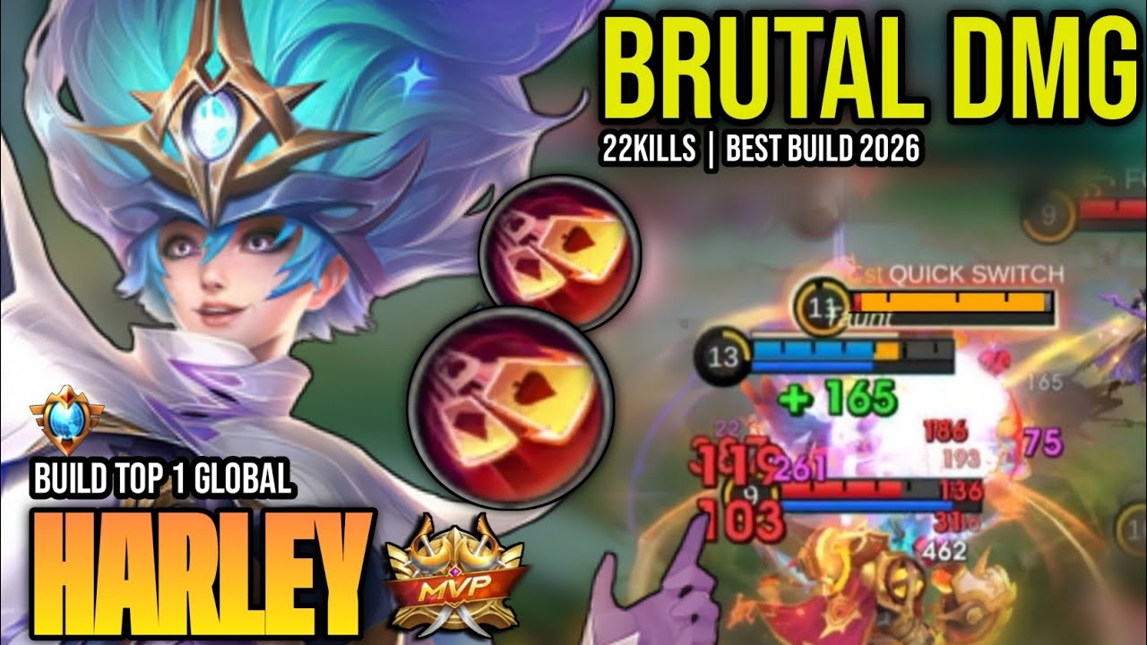 ЛУЧШАЯ СБОРКА НА HARLEY 2026 | СБОРКА ОТ ТОП-1 HARLEY В МИРЕ ГЕЙМПЛЕЙ | MOBILE LEGENDS✓
