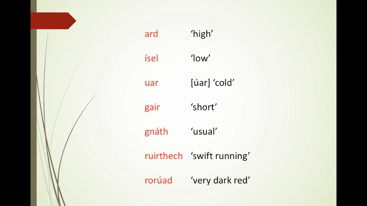 Learn a poem in the ancient language of the druids!